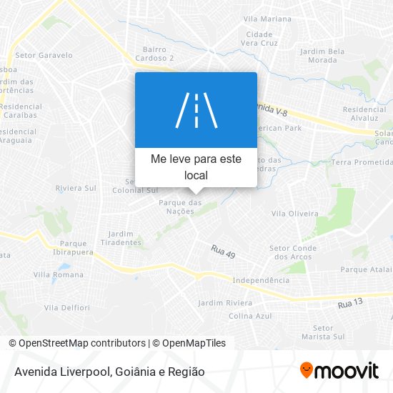 Avenida Liverpool mapa