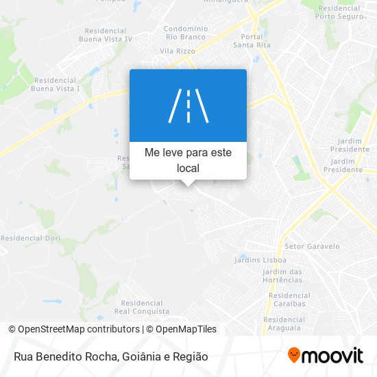 Rua Benedito Rocha mapa