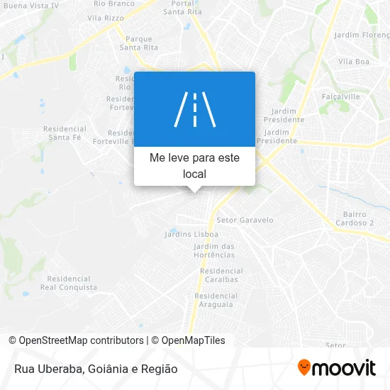 Rua Uberaba mapa