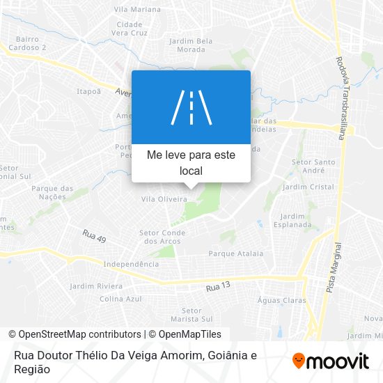 Rua Doutor Thélio Da Veiga Amorim mapa