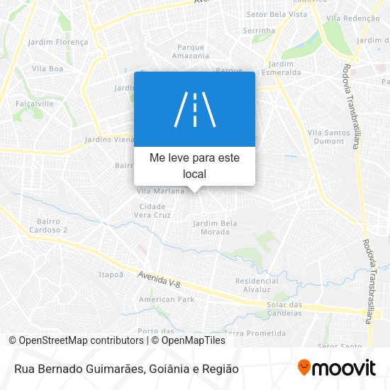 Rua Bernado Guimarães mapa
