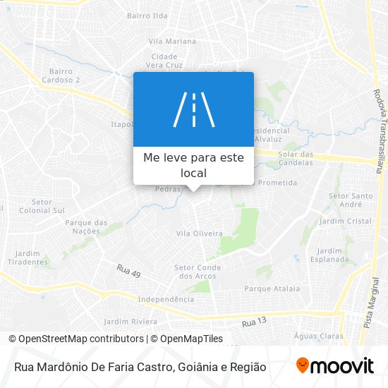 Rua Mardônio De Faria Castro mapa