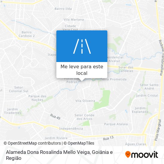 Alameda Dona Rosalinda Mello Veiga mapa