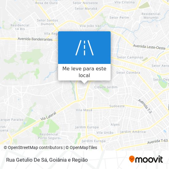 Rua Getulio De Sá mapa