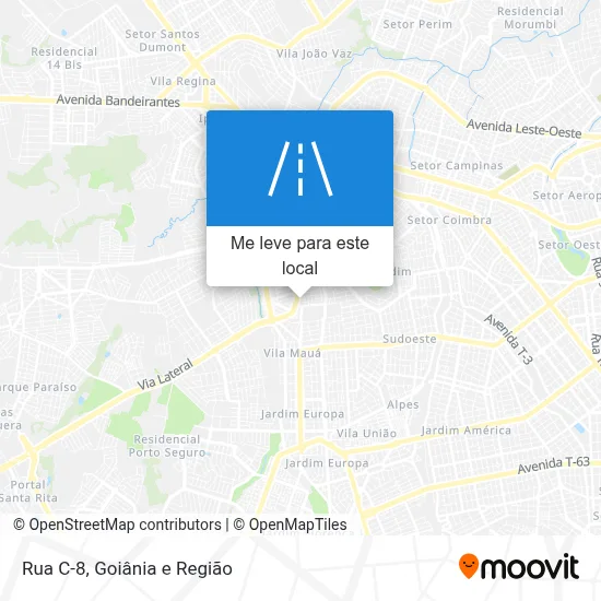 Rua C-8 mapa