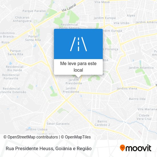 Rua Presidente Heuss mapa