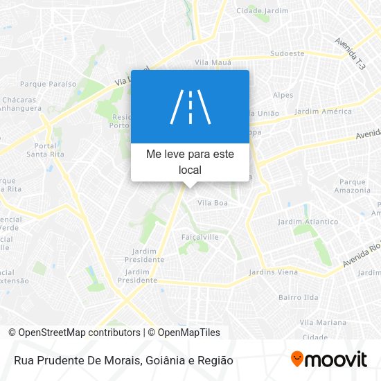 Rua Prudente De Morais mapa