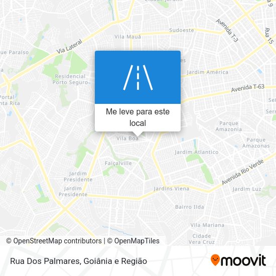 Rua Dos Palmares mapa