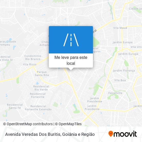 Avenida Veredas Dos Buritis mapa