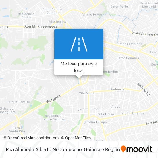 Rua Alameda Alberto Nepomuceno mapa