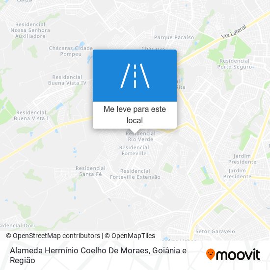 Alameda Hermínio Coelho De Moraes mapa