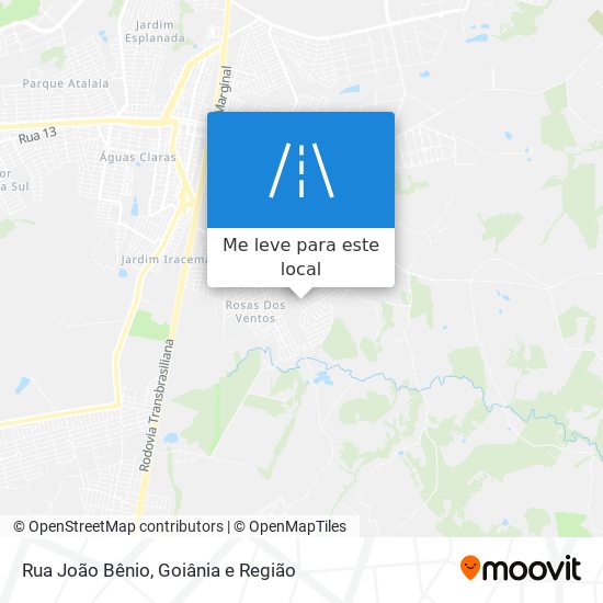 Rua João Bênio mapa