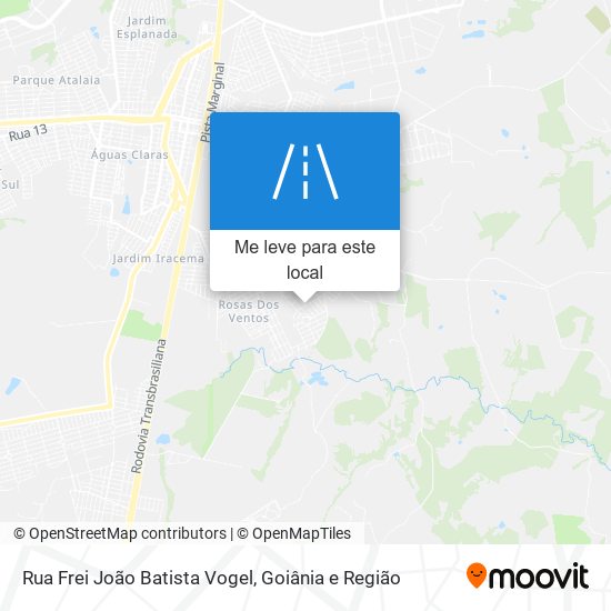 Rua Frei João Batista Vogel mapa