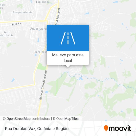 Rua Draulas Vaz mapa