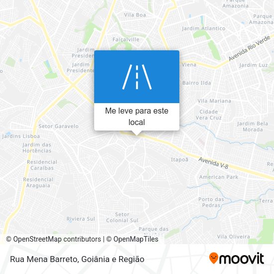 Rua Mena Barreto mapa