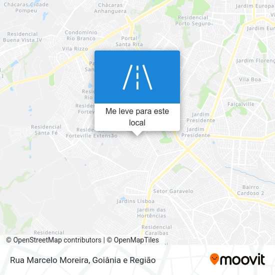 Rua Marcelo Moreira mapa