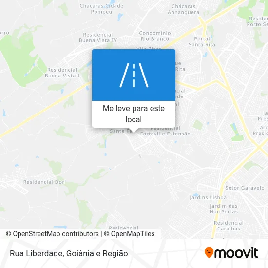 Rua Liberdade mapa