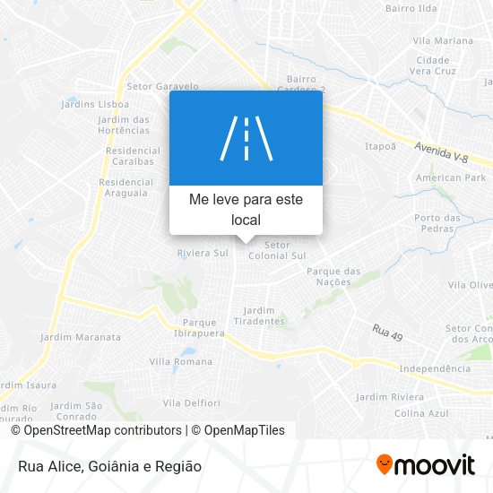Rua Alice mapa