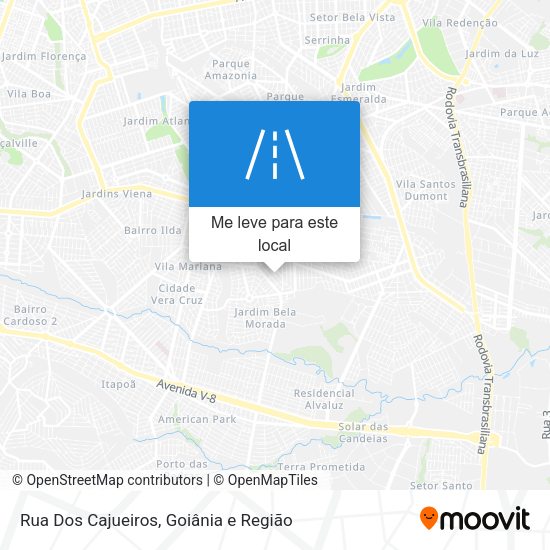 Rua Dos Cajueiros mapa