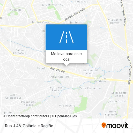 Rua J 46 mapa