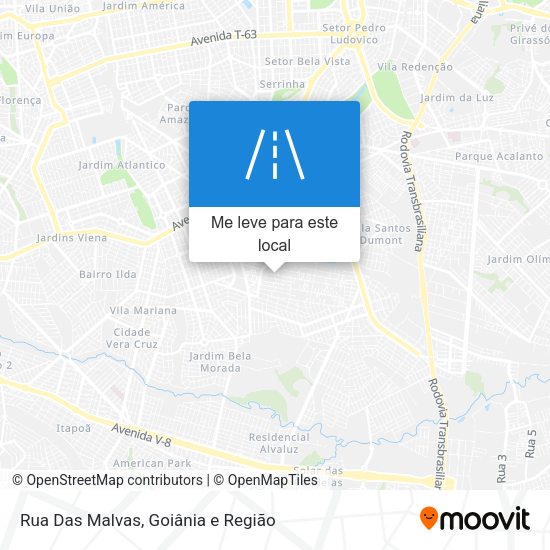 Rua Das Malvas mapa