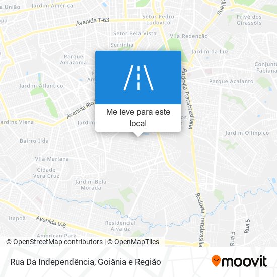 Rua Da Independência mapa