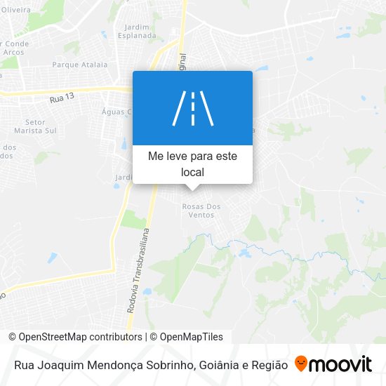 Rua Joaquim Mendonça Sobrinho mapa