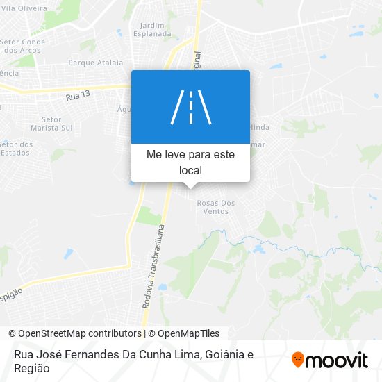 Rua José Fernandes Da Cunha Lima mapa