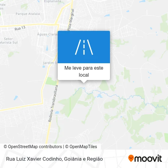 Rua Luiz Xavier Codinho mapa