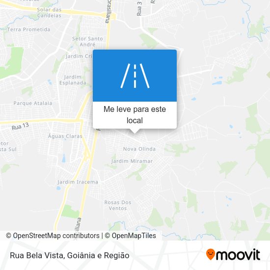 Rua Bela Vista mapa