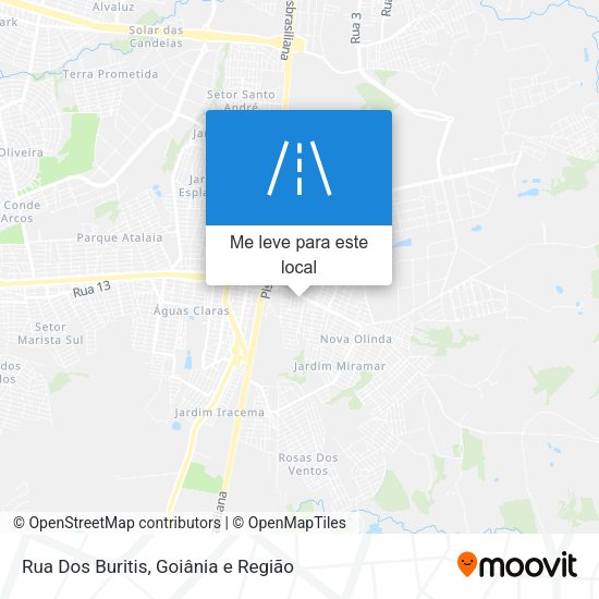 Rua Dos Buritis mapa