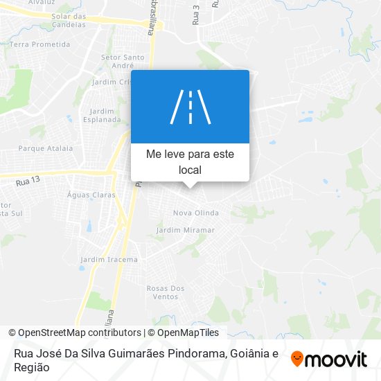 Rua José Da Silva Guimarães Pindorama mapa