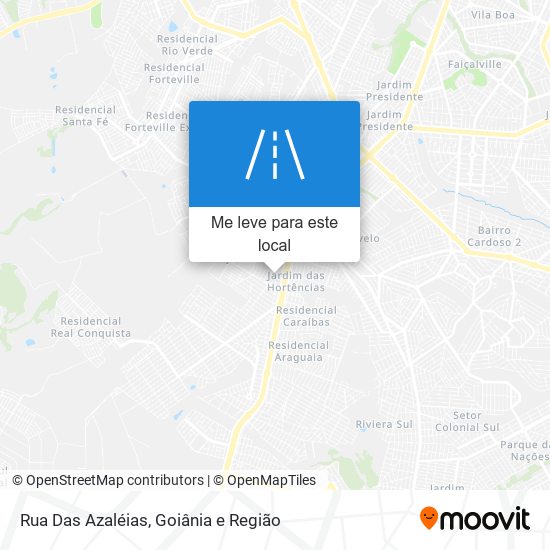 Rua Das Azaléias mapa