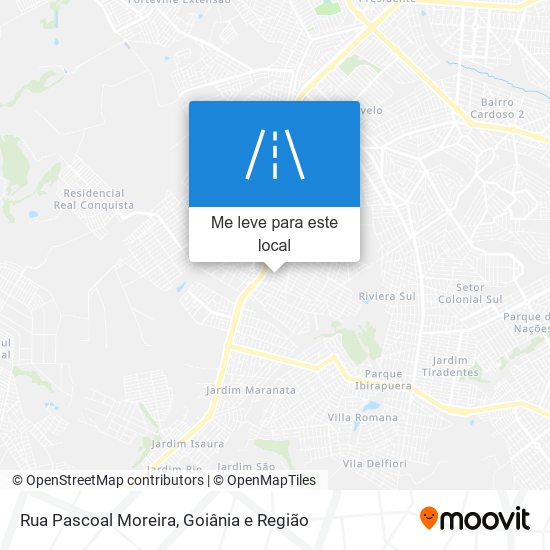 Rua Pascoal Moreira mapa