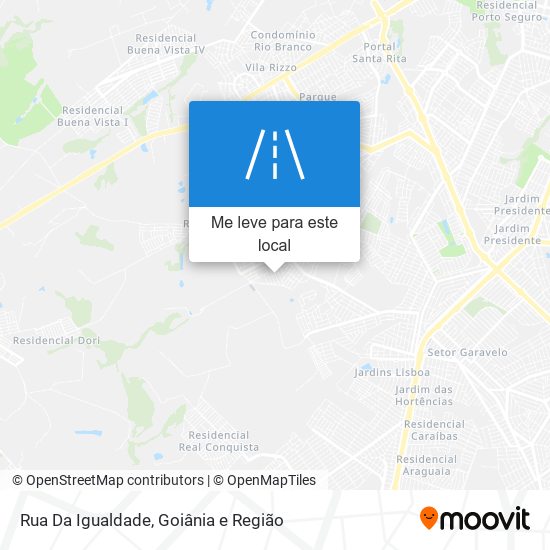 Rua Da Igualdade mapa