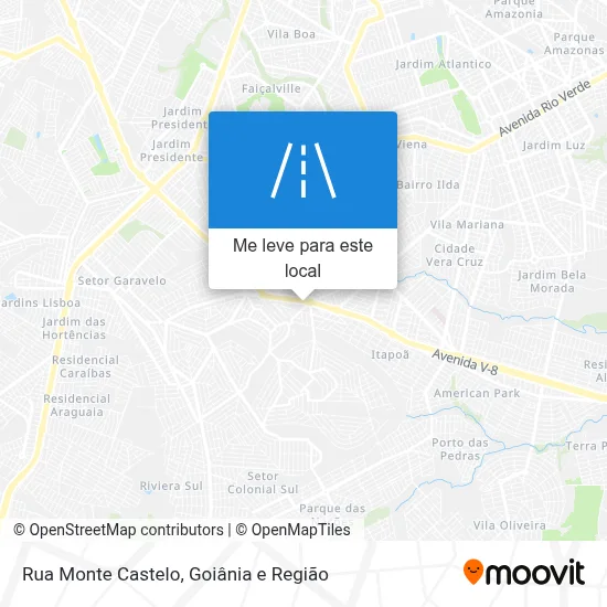Rua Monte Castelo mapa