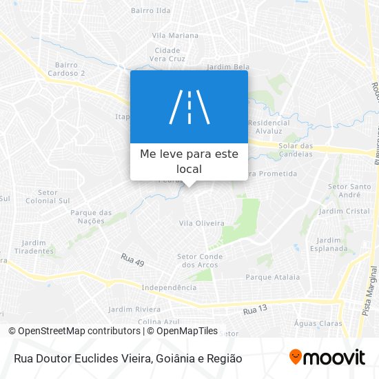 Rua Doutor Euclides Vieira mapa