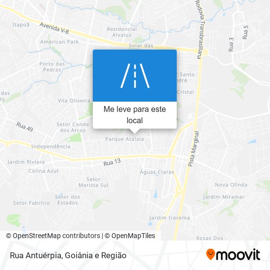 Rua Antuérpia mapa