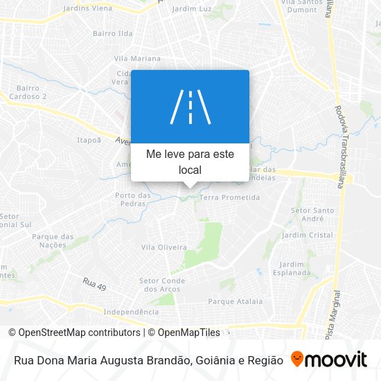 Rua Dona Maria Augusta Brandão mapa