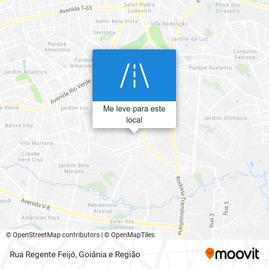 Rua Regente Feijó mapa