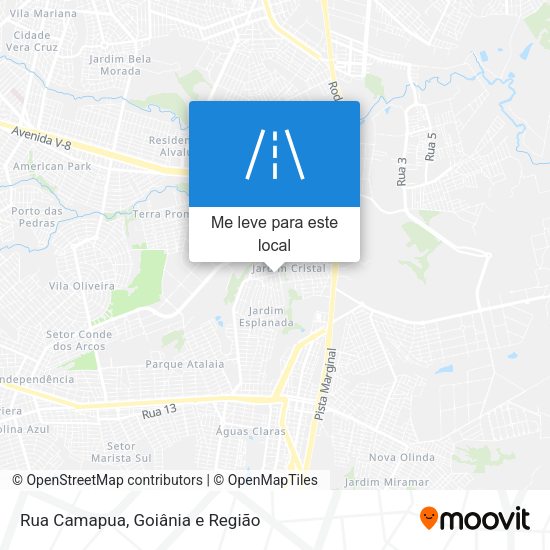 Rua Camapua mapa