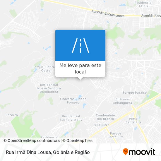 Rua Irmã Dina Lousa mapa