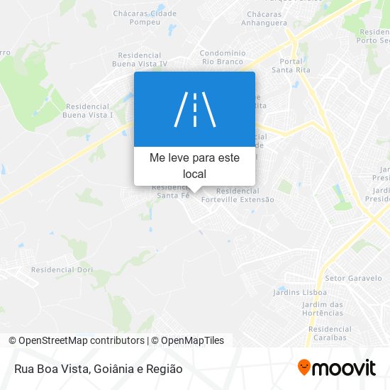 Rua Boa Vista mapa