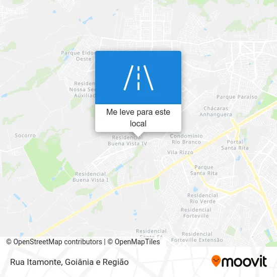Rua Itamonte mapa