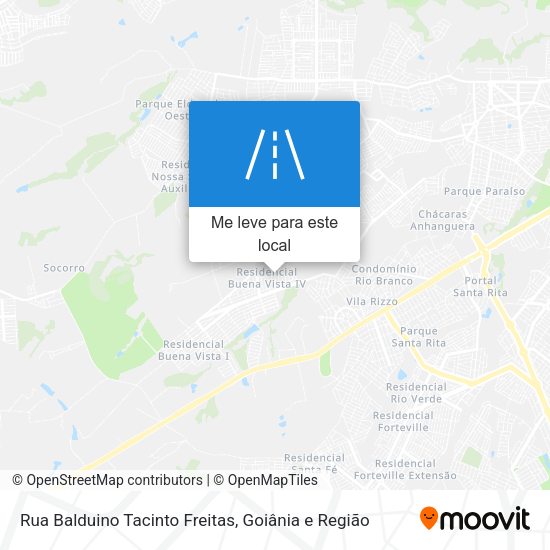 Rua Balduino Tacinto Freitas mapa