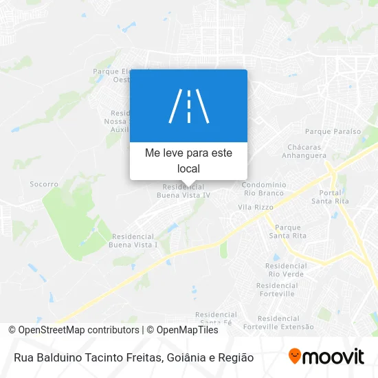 Rua Balduino Tacinto Freitas mapa