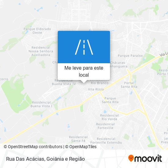 Rua Das Acácias mapa