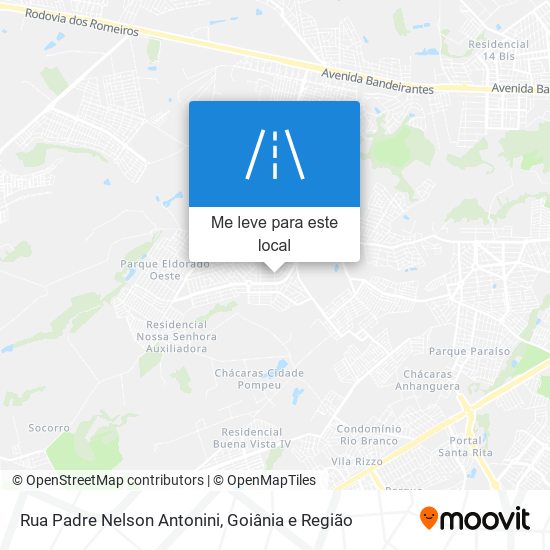 Rua Padre Nelson Antonini mapa