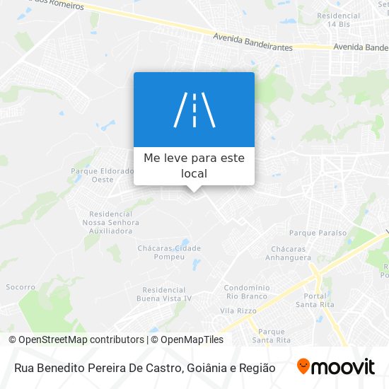 Rua Benedito Pereira De Castro mapa