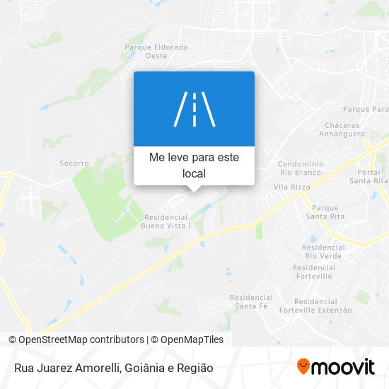 Rua Juarez Amorelli mapa